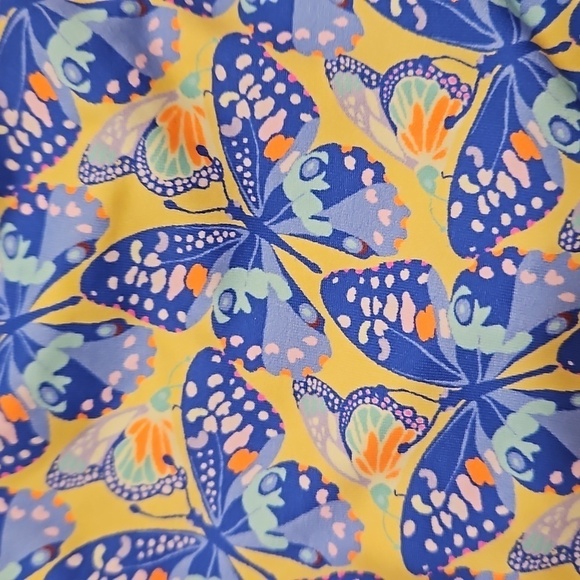 💕FRANKIES BIKINIS💕 Ziggy Skimpy String Bikini Bottom Monarch Butterfly L NWOT - Picture 12 of 14